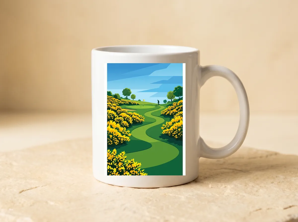 Gorse in Bloom on the mug